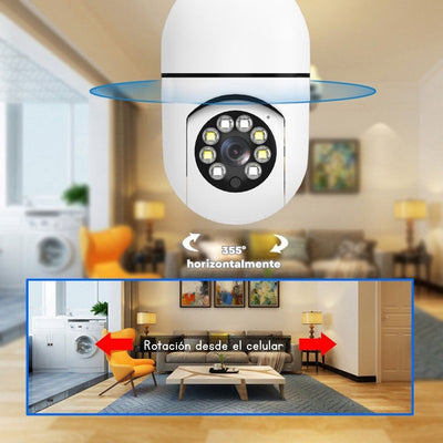 Cámara Foco WiFi con Visión Panorámica 360°