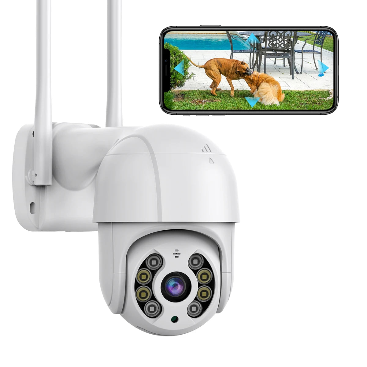 CAMARA WIFI PARA EXTERIOR 2MPX CON ALARMA ICSEE