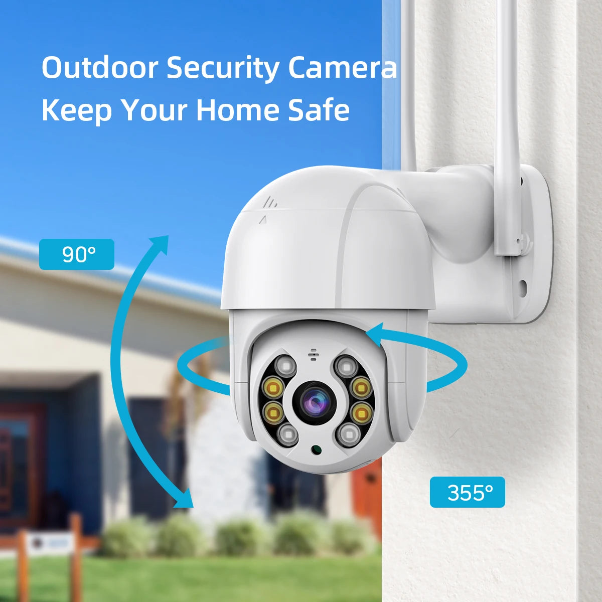CAMARA WIFI PARA EXTERIOR 2MPX CON ALARMA ICSEE