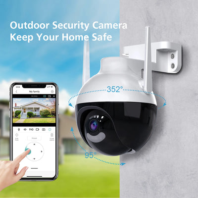 CAMARA WIFI PARA EXTERIOR TIPO DOMO 4MPX ICSEE